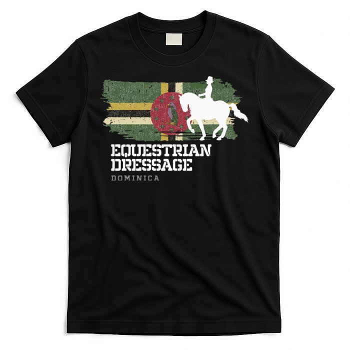 Wo Equestrian Dressage Dominica Horse Rider T-Shirt