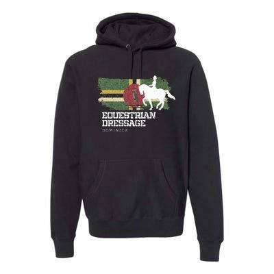 Wo Equestrian Dressage Dominica Horse Rider Premium Hoodie