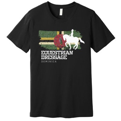 Wo Equestrian Dressage Dominica Horse Rider Premium T-Shirt