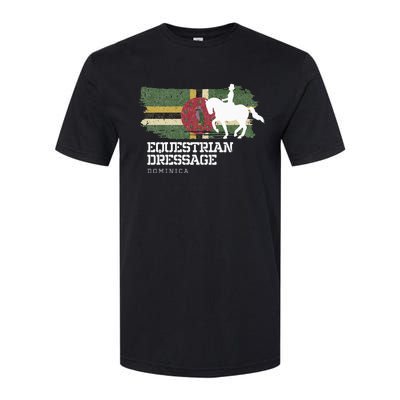 Wo Equestrian Dressage Dominica Horse Rider Softstyle® CVC T-Shirt