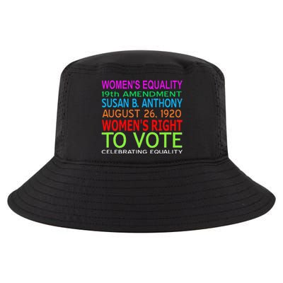 Women's Equality Day Right To Vote Susan B. Anthony Funny Cool Comfort Performance Bucket Hat