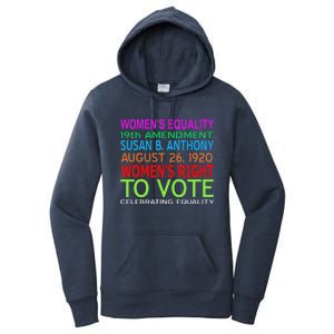 Women's Equality Day Right To Vote Susan B. Anthony Funny Women's Pullover Hoodie