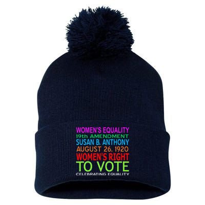 Women's Equality Day Right To Vote Susan B. Anthony Funny Pom Pom 12in Knit Beanie