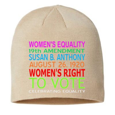 Women's Equality Day Right To Vote Susan B. Anthony Funny Sustainable Beanie