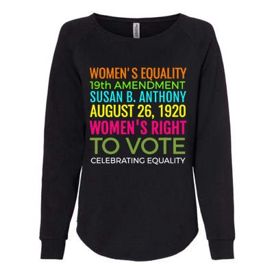 Women's Equality Day Right To Vote Susan B. Anthony Womens California Wash Sweatshirt