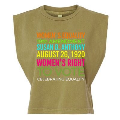 Women's Equality Day Right To Vote Susan B. Anthony Garment-Dyed Women's Muscle Tee