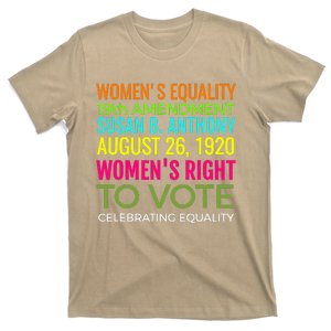 Women's Equality Day Right To Vote Susan B. Anthony T-Shirt