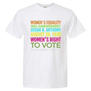 Women's Equality Day Right To Vote Susan B. Anthony Garment-Dyed Heavyweight T-Shirt