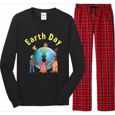 Womens Earth Day Environmental Awareness Save A Planet Long Sleeve Pajama Set