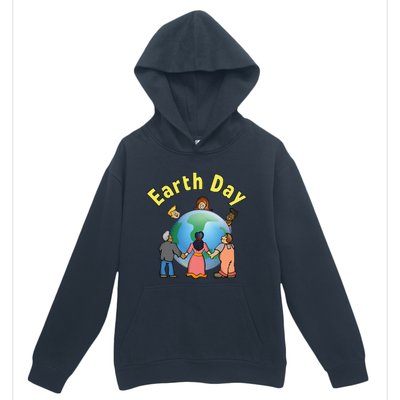 Womens Earth Day Environmental Awareness Save A Planet Urban Pullover Hoodie