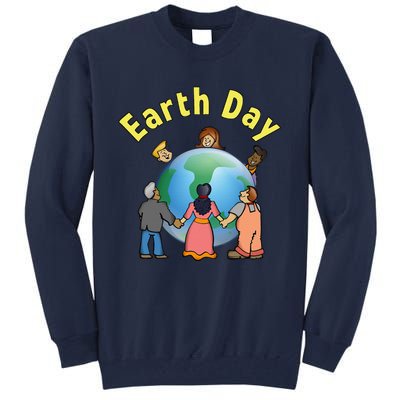 Womens Earth Day Environmental Awareness Save A Planet Tall Sweatshirt