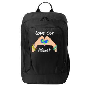 Womens Earth Day Gift Save Our Planet Climate Activist City Backpack