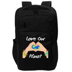 Womens Earth Day Gift Save Our Planet Climate Activist Impact Tech Backpack