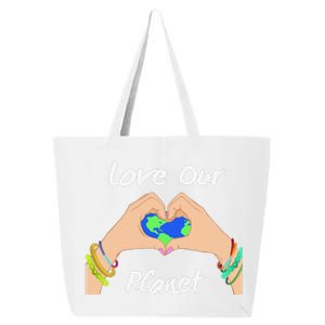 Womens Earth Day Gift Save Our Planet Climate Activist 25L Jumbo Tote