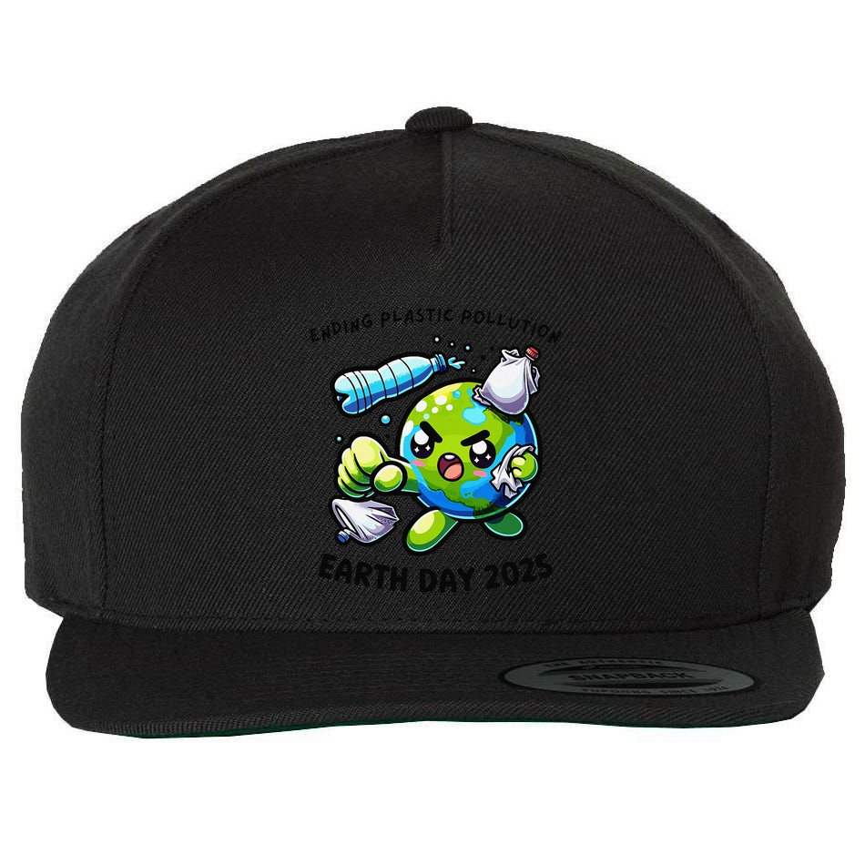 World Environment Day 2025 Ending Plastic Wool Snapback Cap