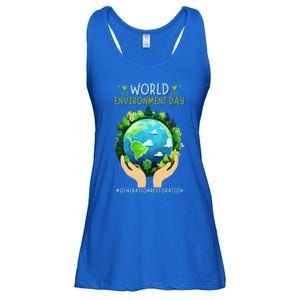 World Environt Day 2024 Earth Dayeyes On The Environt Gift Ladies Essential Flowy Tank