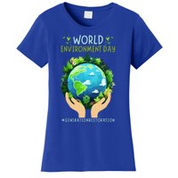 World Environt Day 2024 Earth Dayeyes On The Environt Gift Women's T-Shirt