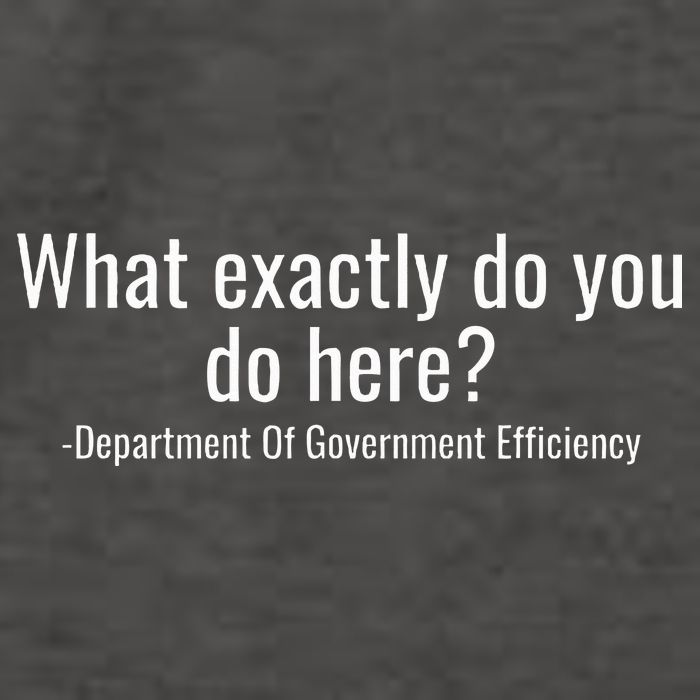 What Exactly Do You Do Here Dept Of Government Efficiency Vector Backpack