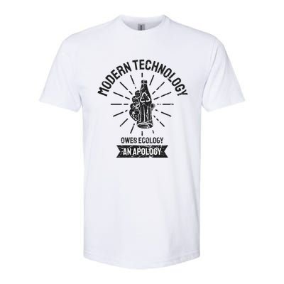 World Earth Day Modern Technology Owes Ecology Apology Gift Softstyle CVC T-Shirt