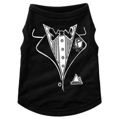 Wedding Prom Rose Tux Tuxedo Doggie Tank
