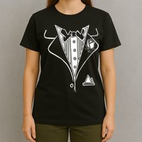 Wedding Prom Rose Tux Tuxedo T-Shirt