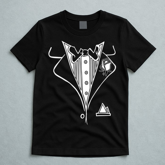 Wedding Prom Rose Tux Tuxedo T-Shirt