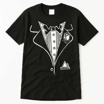 Wedding Prom Rose Tux Tuxedo Tall T-Shirt