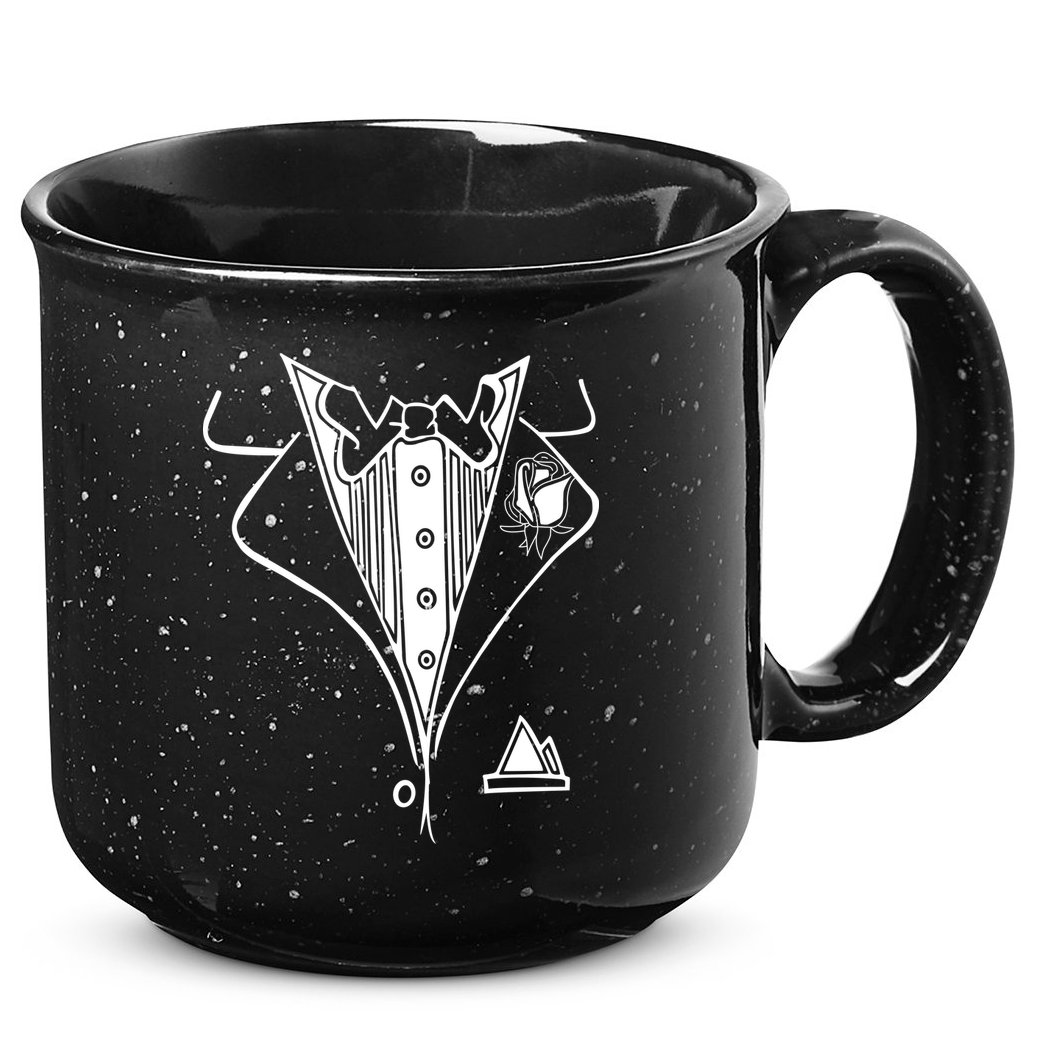Wedding Prom Rose Tux Tuxedo 15oz Campfire Ceramic Mug