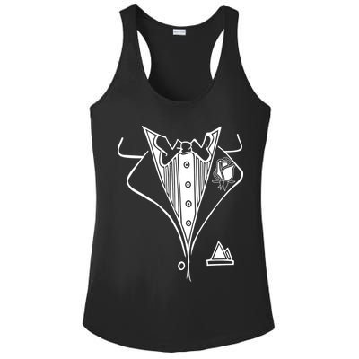 Wedding Prom Rose Tux Tuxedo Ladies PosiCharge Competitor Racerback Tank