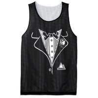 Wedding Prom Rose Tux Tuxedo Mesh Reversible Basketball Jersey Tank