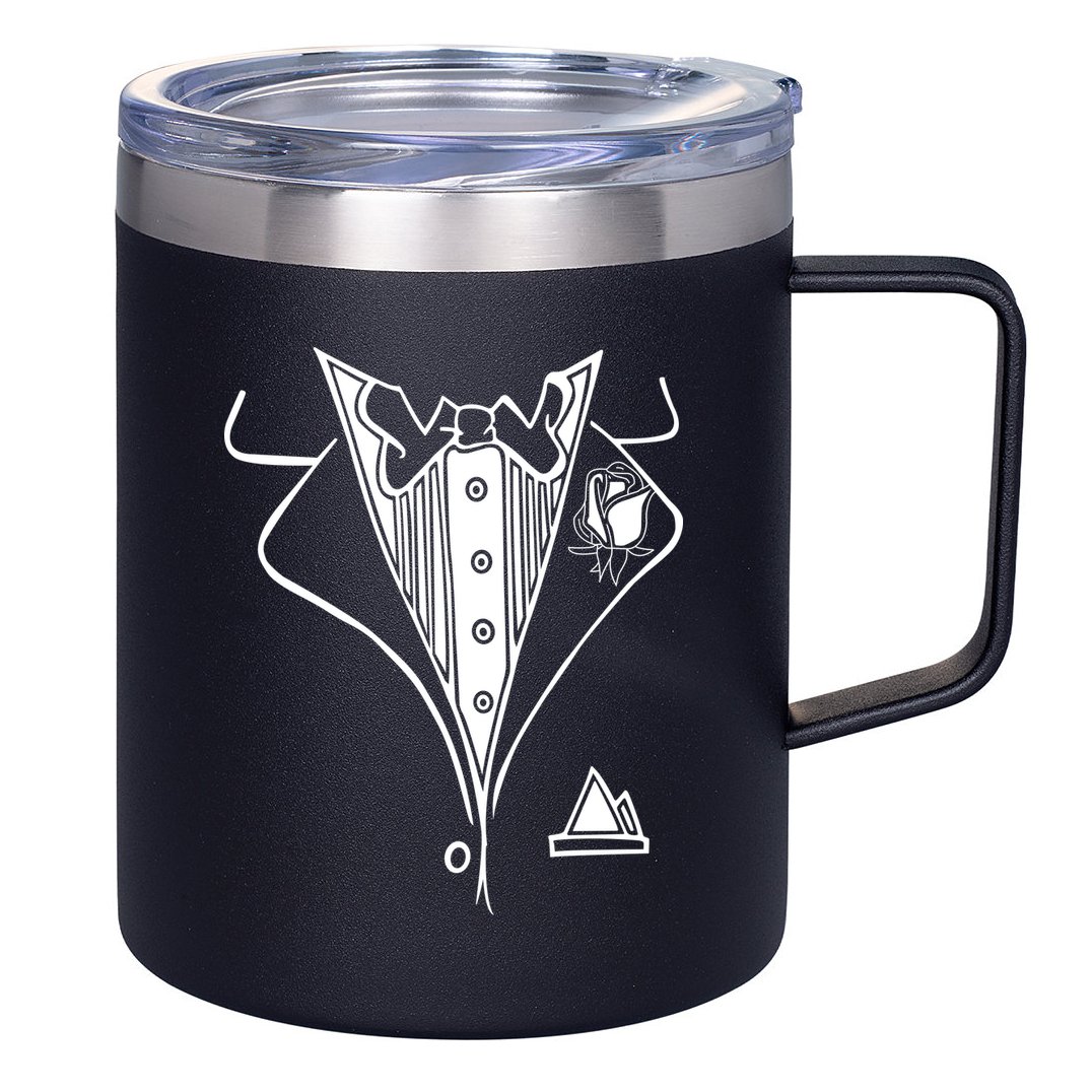 Wedding Prom Rose Tux Tuxedo 12oz Stainless Steel Coffee Mug