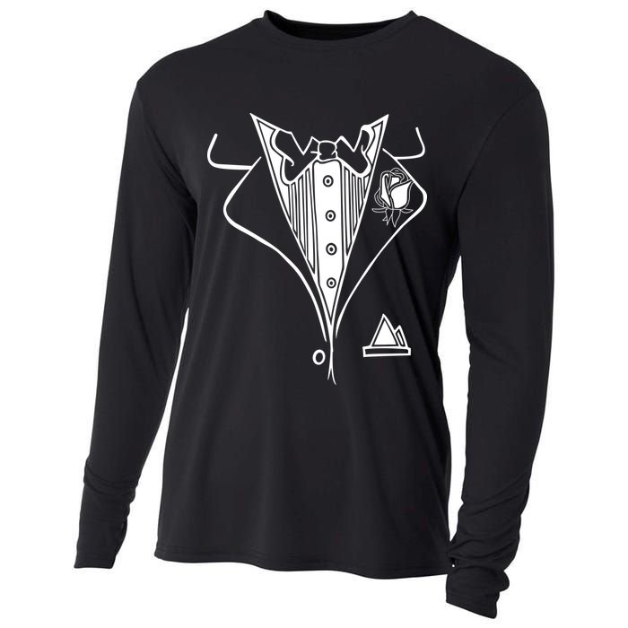 Wedding Prom Rose Tux Tuxedo Cooling Performance Long Sleeve Crew
