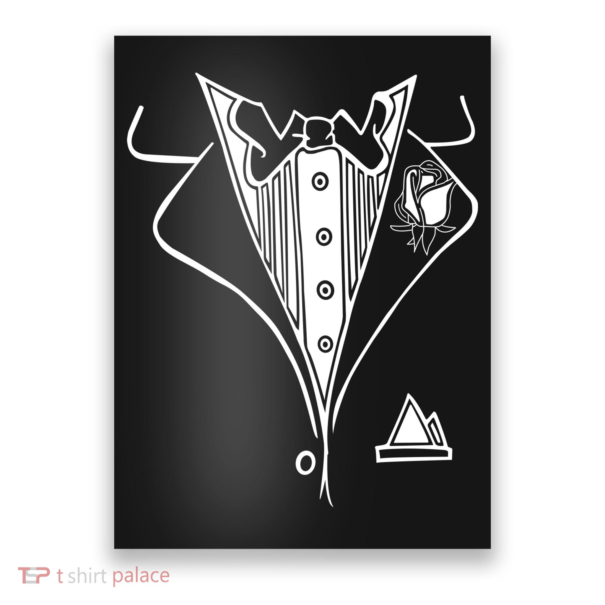 Wedding Prom Rose Tux Tuxedo Poster