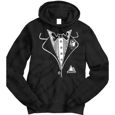 Wedding Prom Rose Tux Tuxedo Tie Dye Hoodie