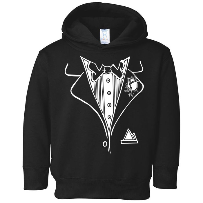 Wedding Prom Rose Tux Tuxedo Toddler Hoodie