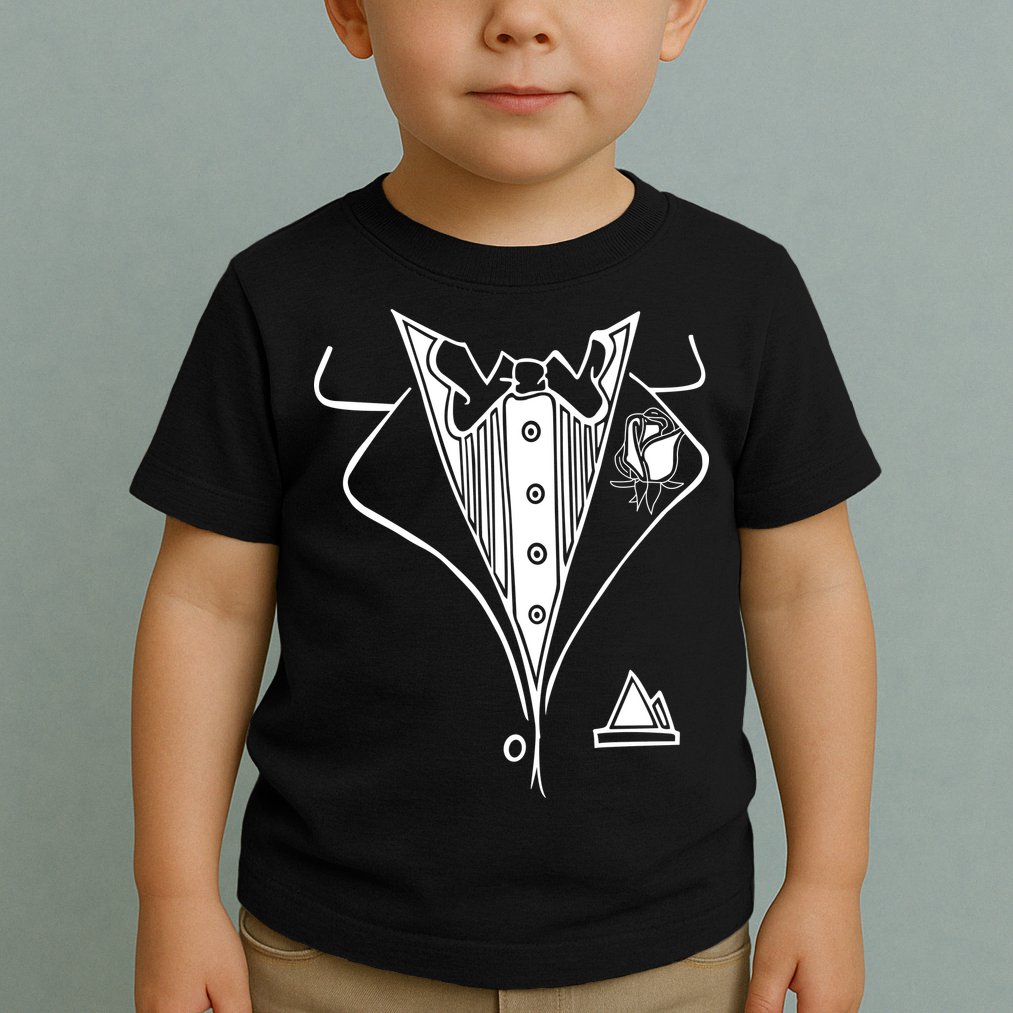 Wedding Prom Rose Tux Tuxedo Toddler T-Shirt