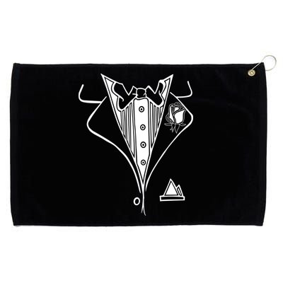 Wedding Prom Rose Tux Tuxedo Grommeted Golf Towel