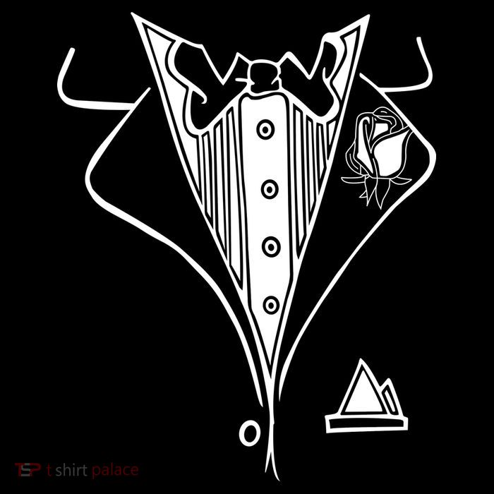 Wedding Prom Rose Tux Tuxedo Womens T-Shirt