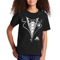 Wedding Prom Rose Tux Tuxedo Kids T-Shirt