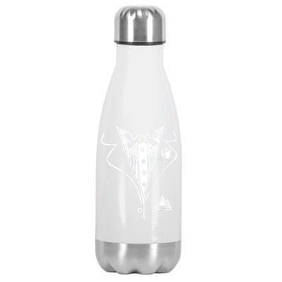 Wedding Prom Rose Tux Tuxedo Stainless Steel Insulated Water Bottle