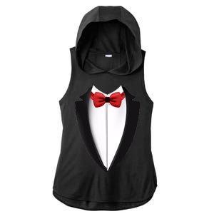 Wedding Tuxedo Ladies PosiCharge Tri-Blend Wicking Draft Hoodie Tank