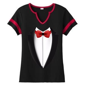 Wedding Tuxedo Ladies Halftime Notch Neck Tee