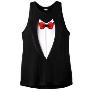 Wedding Tuxedo Ladies PosiCharge Tri-Blend Wicking Tank