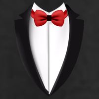 Wedding Tuxedo 7 Panel Mesh Trucker Snapback Hat