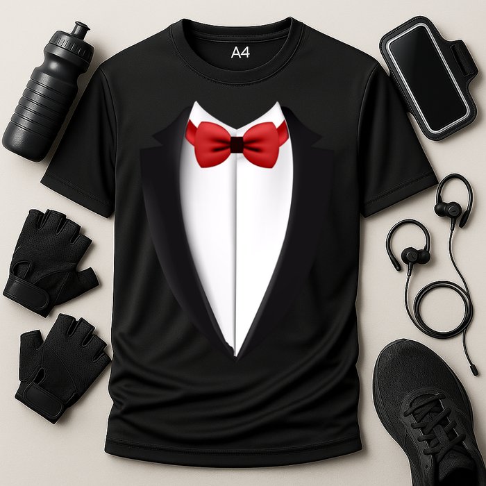 Wedding Tuxedo Cooling Performance Crew T-Shirt