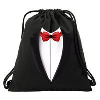 Wedding Tuxedo Drawstring Bag