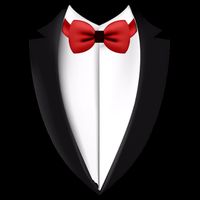 Wedding Tuxedo Drawstring Bag