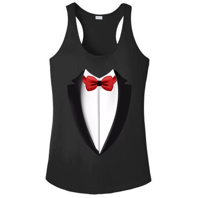 Wedding Tuxedo Ladies PosiCharge Competitor Racerback Tank