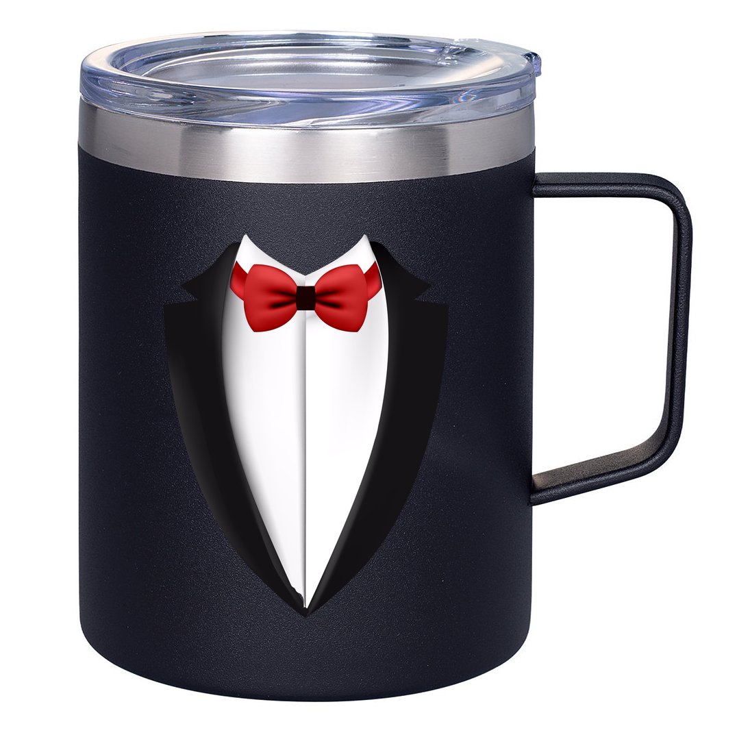 Wedding Tuxedo 12oz Stainless Steel Coffee Mug