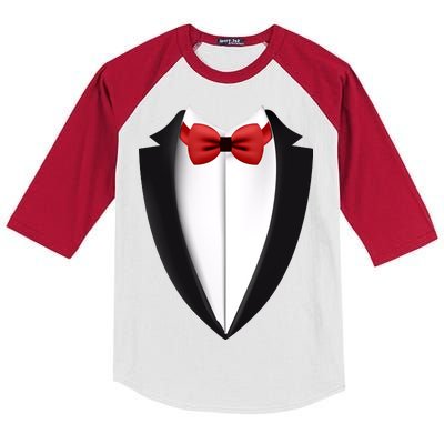 Wedding Tuxedo Kids Colorblock Raglan Jersey